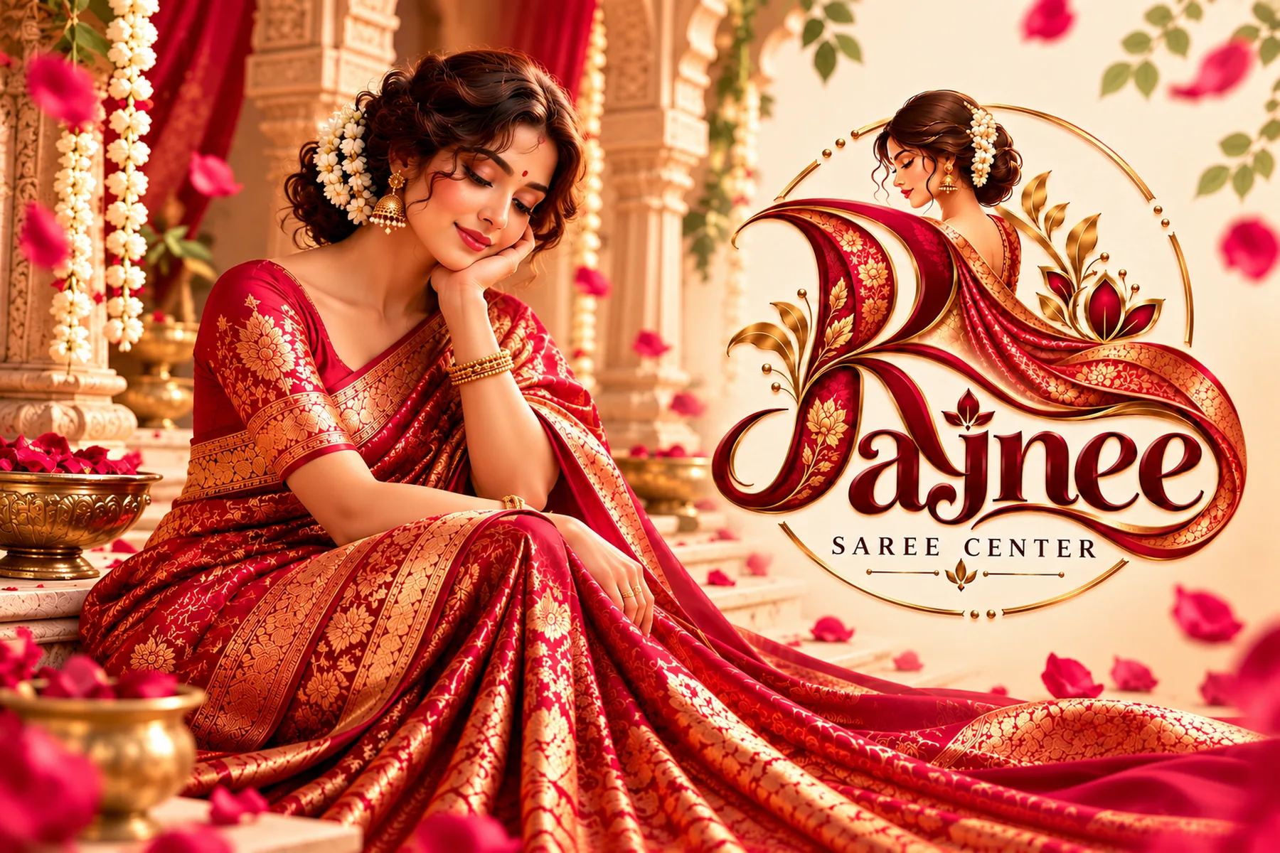 Rajni saree center cover