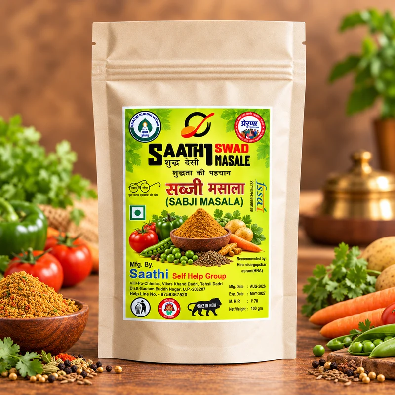 Saathi Swad Masale Sabji Masala | Aromatic Indian Vegetable Curry Spice Blend